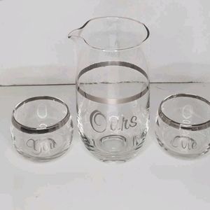 Vintage Wedding Marriage Wine Unity Set